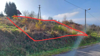 Działka budowlana 11,9 a z warunkami zabudowy – Wola Krogulecka, gm. Stary Sącz - małopolskie