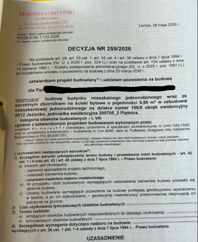 Działka budowlana z pozwoleniem na budowę! Jeziorko, ul. Chabrowa -
Podlaskie Zdjęcie nr 3
