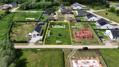 Działka 1400m2, MPZP, Wieruszew k. Konina - Wielkopolskie
