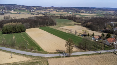 Widokowa działka - małopolskie