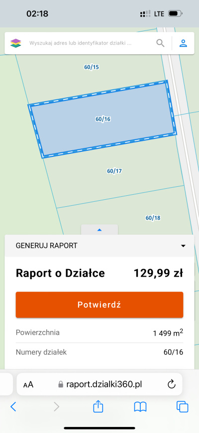 Okazja! Cicha, spokojna działka budowlana z widokiem na prywatny las -
Mazowieckie Zdjęcie nr 3