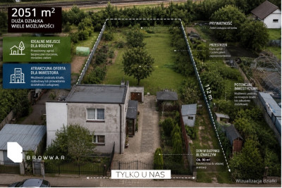 DUŻA DZIAŁKA 2051m Z ZABUDOWĄ CENTRUM ROKIETNICY - Rokietnica  -
Wielkopolskie Zdjęcie nr 2