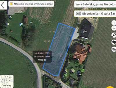 Działka budowlana 10a WOLA Batorska -
Małopolskie Zdjęcie nr 7