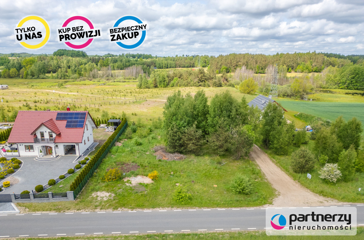 działka w Dąbrowie gm Stężyca ob Łosienice - powiat kartuski  -
Pomorskie Zdjęcie nr 1