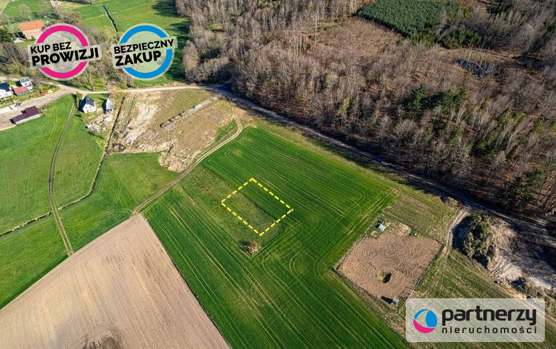1300m2 działka w Barłominie - Barłomino  -
Pomorskie Zdjęcie nr 1