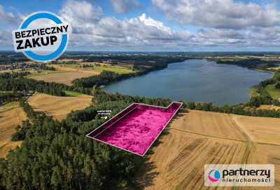 Malowniczo położona działka nad Jez Grabowskim - Grabówko  - Pomorskie