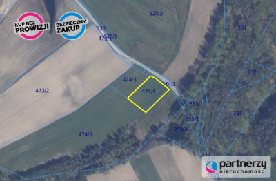 Działka pod dom w sercu Kaszub pod lasem - Kamienica Szlachecka  -
Pomorskie Zdjęcie nr 3