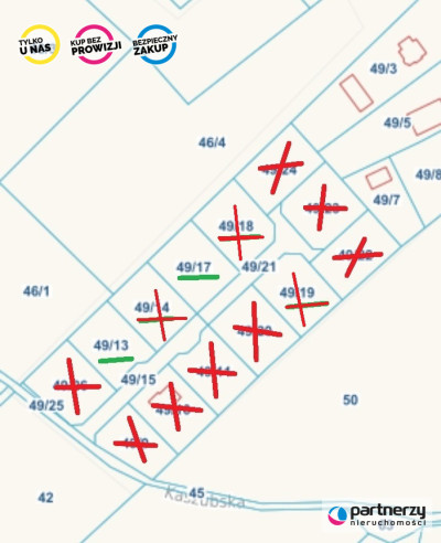 Działki  z wydanymi WZ  na Kaszubach Egiertowo - Egiertowo  - Pomorskie