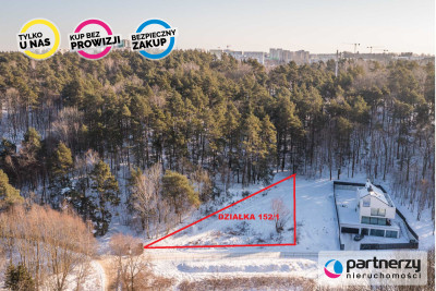 Atrakcyjna działka budowlana pod lasem w Gdańsku M - Matemblewo  - Pomorskie