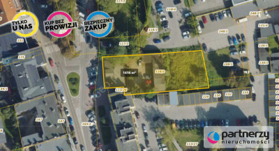 Działka  1 MN MWU   w centrum Kartuz  23 udz - Kartuzy  - Pomorskie