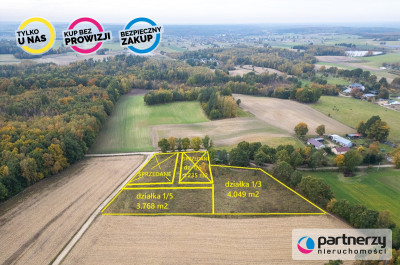 Grzmiąca 2 działki koło Bytowa - Bytów  -
Pomorskie Zdjęcie nr 3