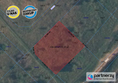 POD LASEM  PROSTOKĄTNA  TANIO - Borkowo  -
Pomorskie Zdjęcie nr 6