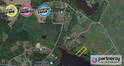 Działka z linią brzegową nad jeziora Salinko - Salinko  - Pomorskie