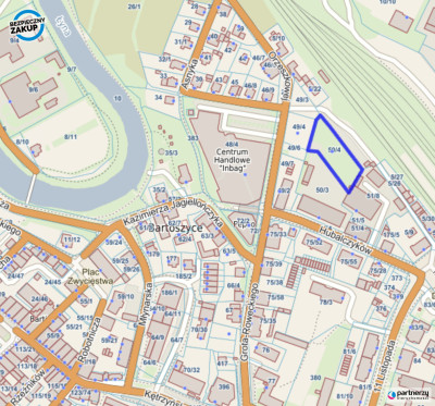 Centrum Bartoszyc - dwie działki - okazja - Bartoszyce  -
Warmińsko-Mazurskie Zdjęcie nr 2