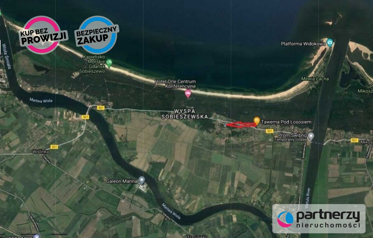 Działka w przepięknym miejscu Sobieszewa - Gdańsk  -
Pomorskie Zdjęcie nr 1