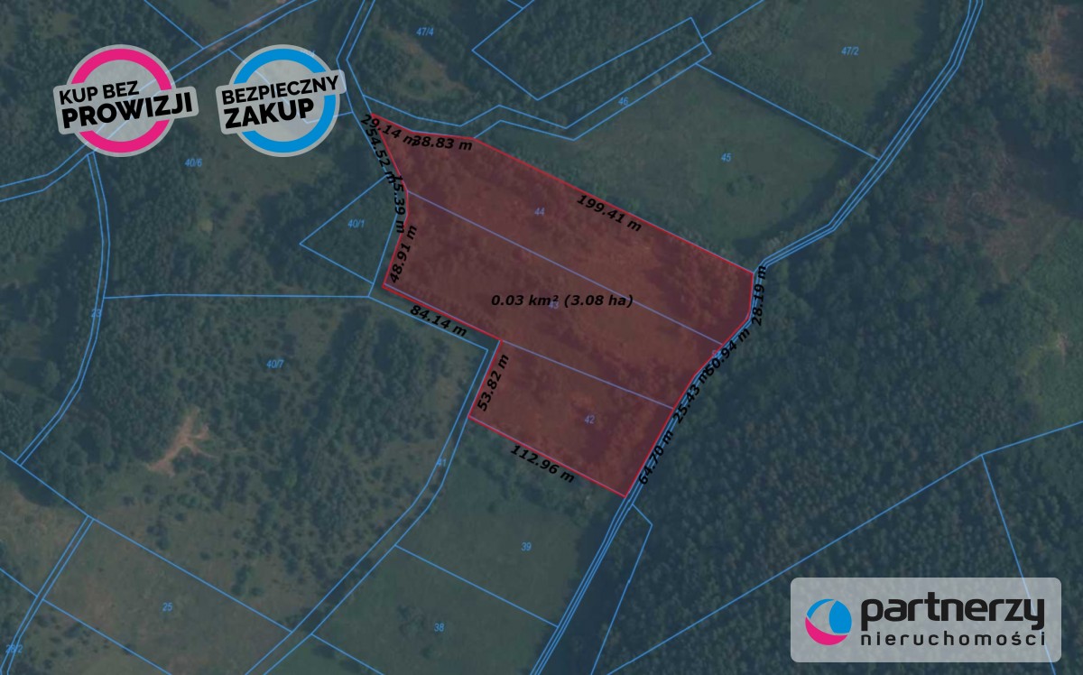 Działki rolne Drzewina gmina Trąbki Wielkie  -
Pomorskie Zdjęcie nr 1