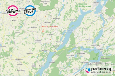 Działka pod zabudowę zagrodową z lasem - powiat kartuski  -
Pomorskie