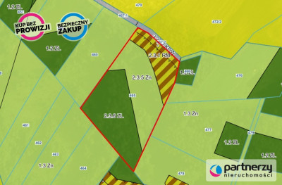 Działka pod zabudowę zagrodową z lasem - powiat kartuski  -
Pomorskie Zdjęcie nr 3