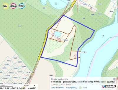prywatny staw i las  200 m lini brzegowej - Połęczyno  -
Pomorskie Zdjęcie nr 9