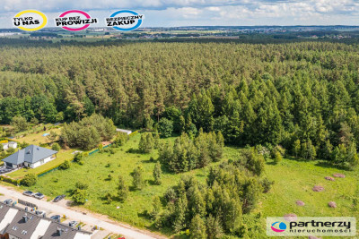 Piękna działka pod lasem 2257 m2 z wydaną WZKą - Banino  - Pomorskie