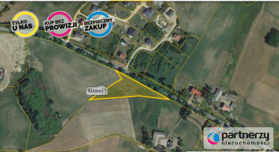 Działka budowlana 2 km od Przodkowa - powiat kartuski  -
Pomorskie