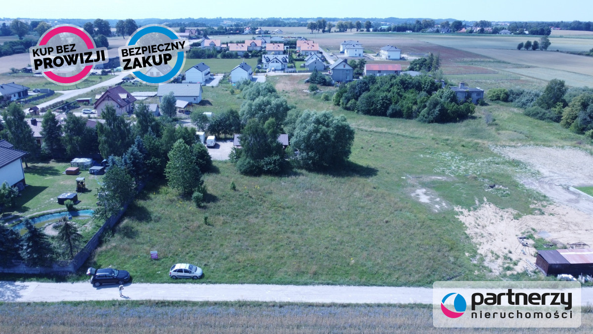 Działka w Dobrzewinie 1203 m2 pod budowę domu - powiat wejherowski  -
Pomorskie Zdjęcie nr 1