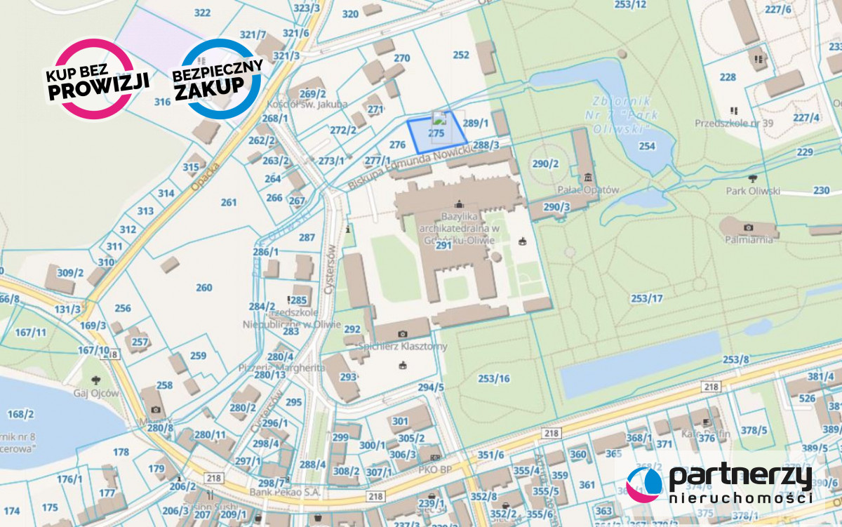 Działka inwestycyjna w klimatycznej części Oliwy - Gdańsk  -
Pomorskie Zdjęcie nr 1