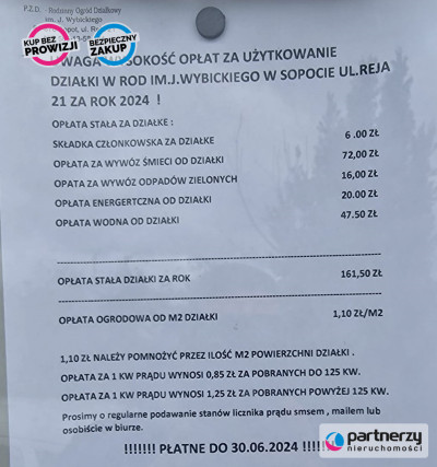 Działka ROD Sopot Wybickiego - Sopot  -
Pomorskie Zdjęcie nr 9