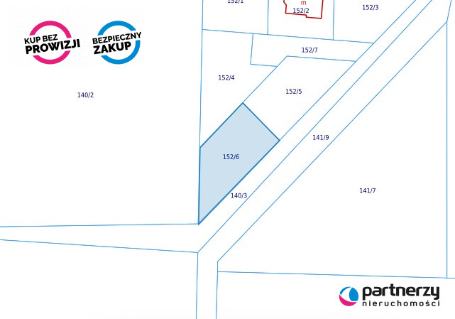 Działka budowlana - Kosakowo 653m2 - powiat pucki  -
Pomorskie Zdjęcie nr 1