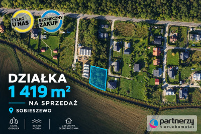 Działka inwestycyjna 1 419 m  MPZP  Sobieszewo - Sobieszewo  - Pomorskie
