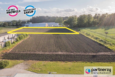 DWIE PRZEMYSŁOWE 6330M2   3137M2 DO DOKUPIENIA - powiat wejherowski  -
Pomorskie