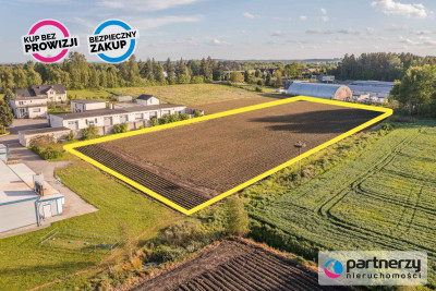 DWIE PRZEMYSŁOWE  MOŻLIWOŚĆ UZYSKANIA 9500M2 - powiat wejherowski  -
Pomorskie