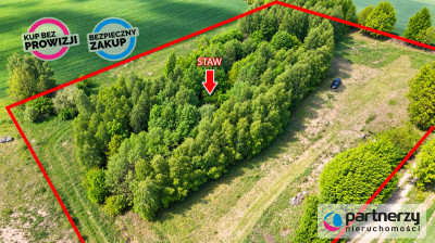 Działka mieszkaniowa z  WZ oraz małym stawem - Liniewo  - Pomorskie