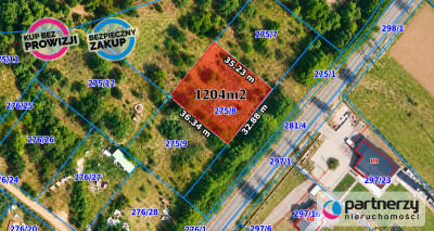 Działka mieszkaniowa z MPZP pow 1204m2 - Olpuch  -
Pomorskie Zdjęcie nr 2