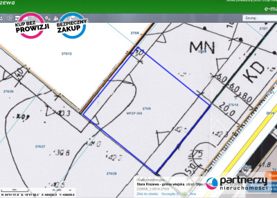 Działka mieszkaniowa z MPZP pow 1201m2 - Olpuch  -
Pomorskie Zdjęcie nr 3