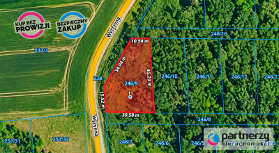 Działka o pow 1065m2 z MPZP w Bielkówku - Bielkówko  -
Pomorskie Zdjęcie nr 2