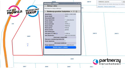 Działka o pow 1065m2 z MPZP w Bielkówku - Bielkówko  -
Pomorskie Zdjęcie nr 3