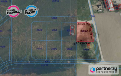 DZIAŁKA INWESTYCYJNA TEREN PŁASKI  - powiat kartuski  -
Pomorskie Zdjęcie nr 2