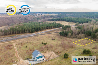 900M OD JEZIORA  PROSTOKĄTNA  TANIO - powiat kartuski  -
Pomorskie