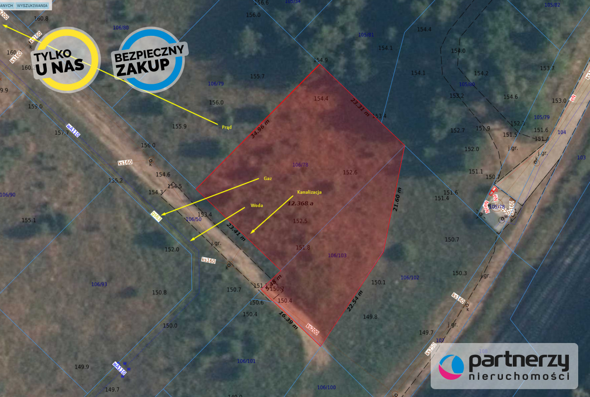 PEŁNE UZBROJENIE  1 KM OD JEZIORA  TANIO - powiat kartuski  -
Pomorskie Zdjęcie nr 1