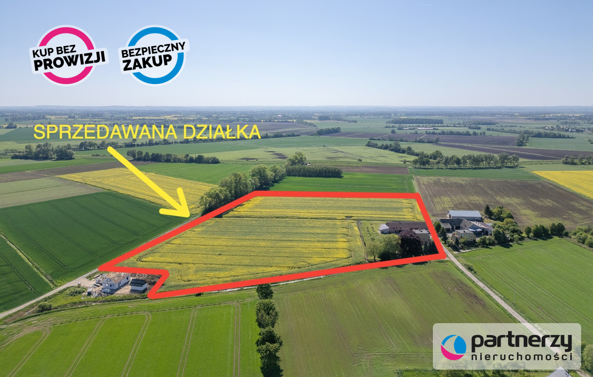 Działka ok 4 ha Cedry Małe z możliwością podziału - powiat gdański  -
Pomorskie Zdjęcie nr 1