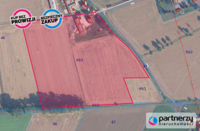 Działka ok 4 ha Cedry Małe z możliwością podziału - powiat gdański  -
Pomorskie Zdjęcie nr 11