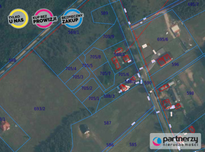 Działka 1005 m2 z warunkami zabudowy pod lasem - powiat starogardzki  -
Pomorskie Zdjęcie nr 13