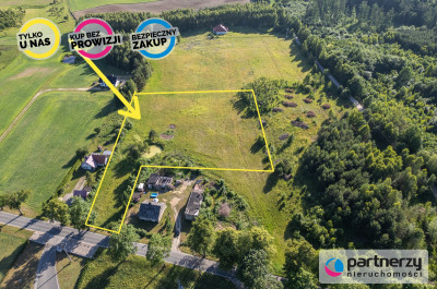 Działka 1277 m2 z warunkami zabudowy pod lasem - powiat starogardzki  - Pomorskie