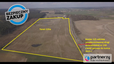 Działka PV - pod fotowoltaikę 50 min od Gdańska - powiat tczewski  - Pomorskie