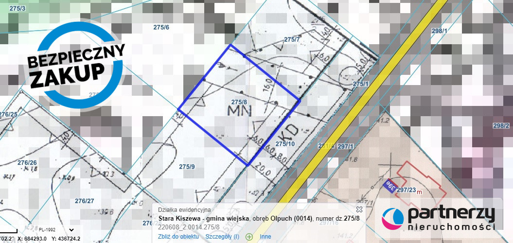 Działka budowlana w Olpuchu - powiat kościerski  -
Pomorskie Zdjęcie nr 1