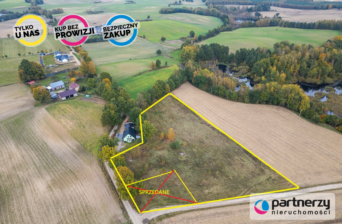 Grzmiąca - 3 działki w okolicy Bytowa - powiat bytowski  -
Pomorskie Zdjęcie nr 1