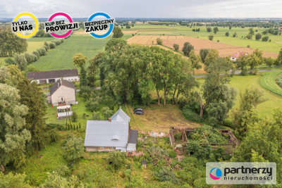 DZIAŁKA Z ZABYTKOWYM DOMEM I LINIĄ BRZEGOWĄ  - powiat Elbląg  -
Warmińsko-Mazurskie Zdjęcie nr 6