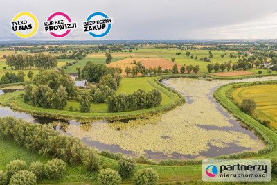 DZIAŁKA Z ZABYTKOWYM DOMEM I LINIĄ BRZEGOWĄ  - powiat Elbląg  -
Warmińsko-Mazurskie Zdjęcie nr 9