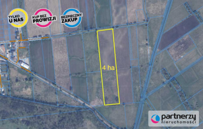 Ziemia rolna Roszkowo obok Pruszcza Gd 4 hekatry - powiat gdański  -
Pomorskie